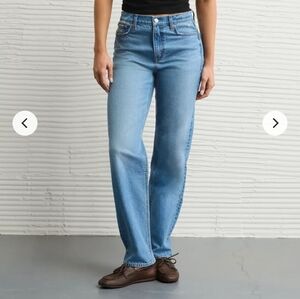 American Eagle Strigid Highest Rise Baggy Straight Jeans